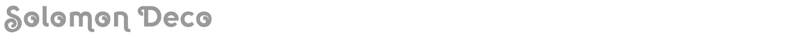 Solomon Deco font preview